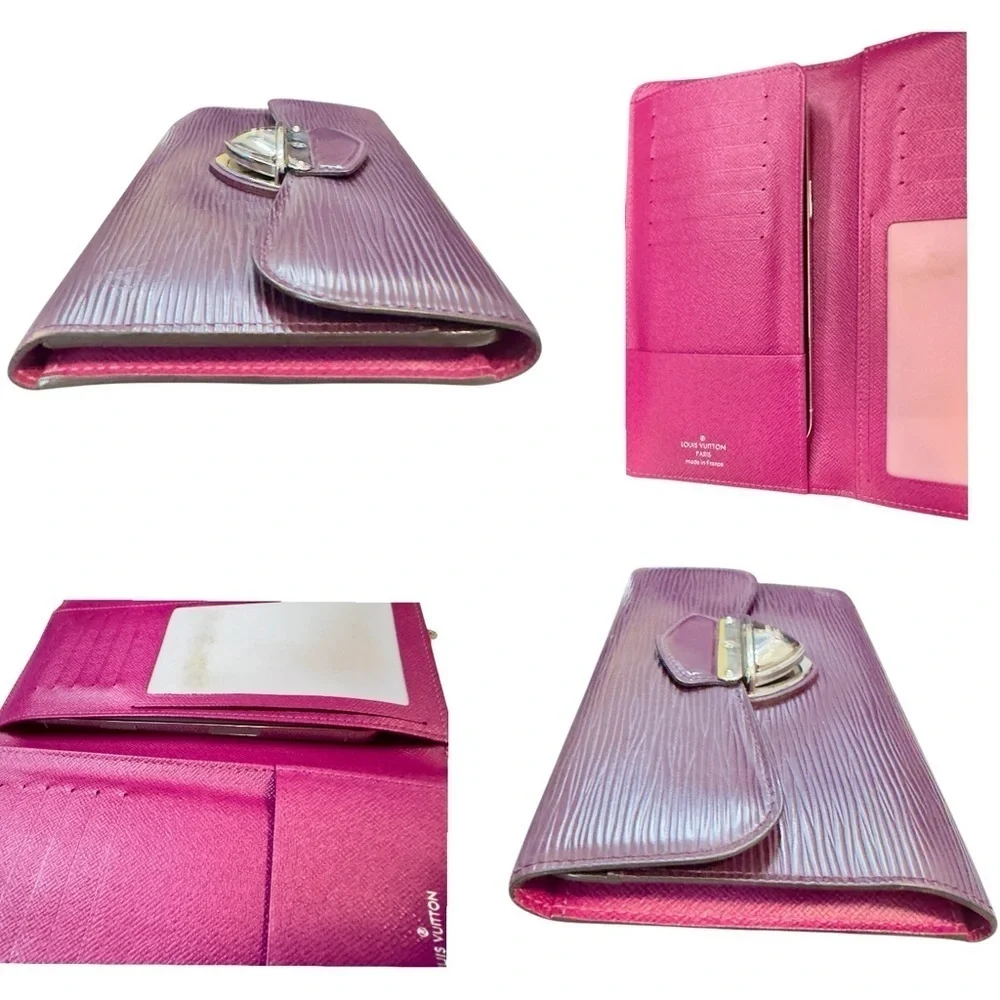 Louis Vuitton | Cassis Epi Eugenie Portefeuille Trifold Wallet
